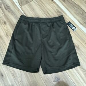 LEG3ND Athletic Fit Men Deep Olive Shorts Mesh Athletic Fit 7 Inseam Size L